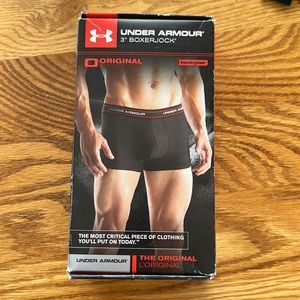 Men’s Under Armor 3” BoxerJock Boxer brief underwear Size Small Color black